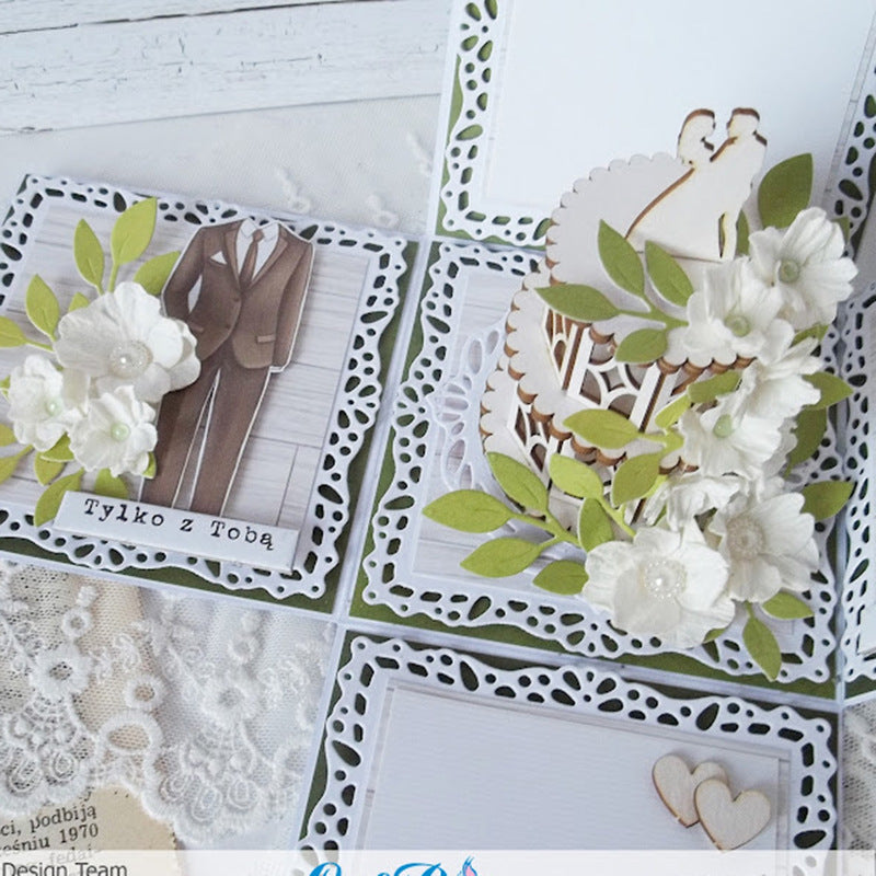 Two Flowers And Plants Metal Carbon Steel Knife Mold