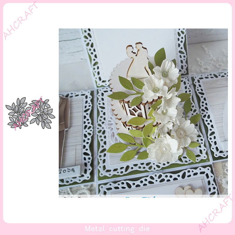 Two Flowers And Plants Metal Carbon Steel Knife Mold