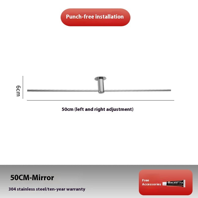 Bathroom Towel Rack Punch-free Bathroom Stainless Steel