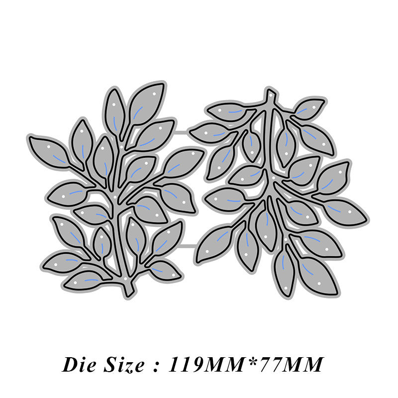 Two Flowers And Plants Metal Carbon Steel Knife Mold