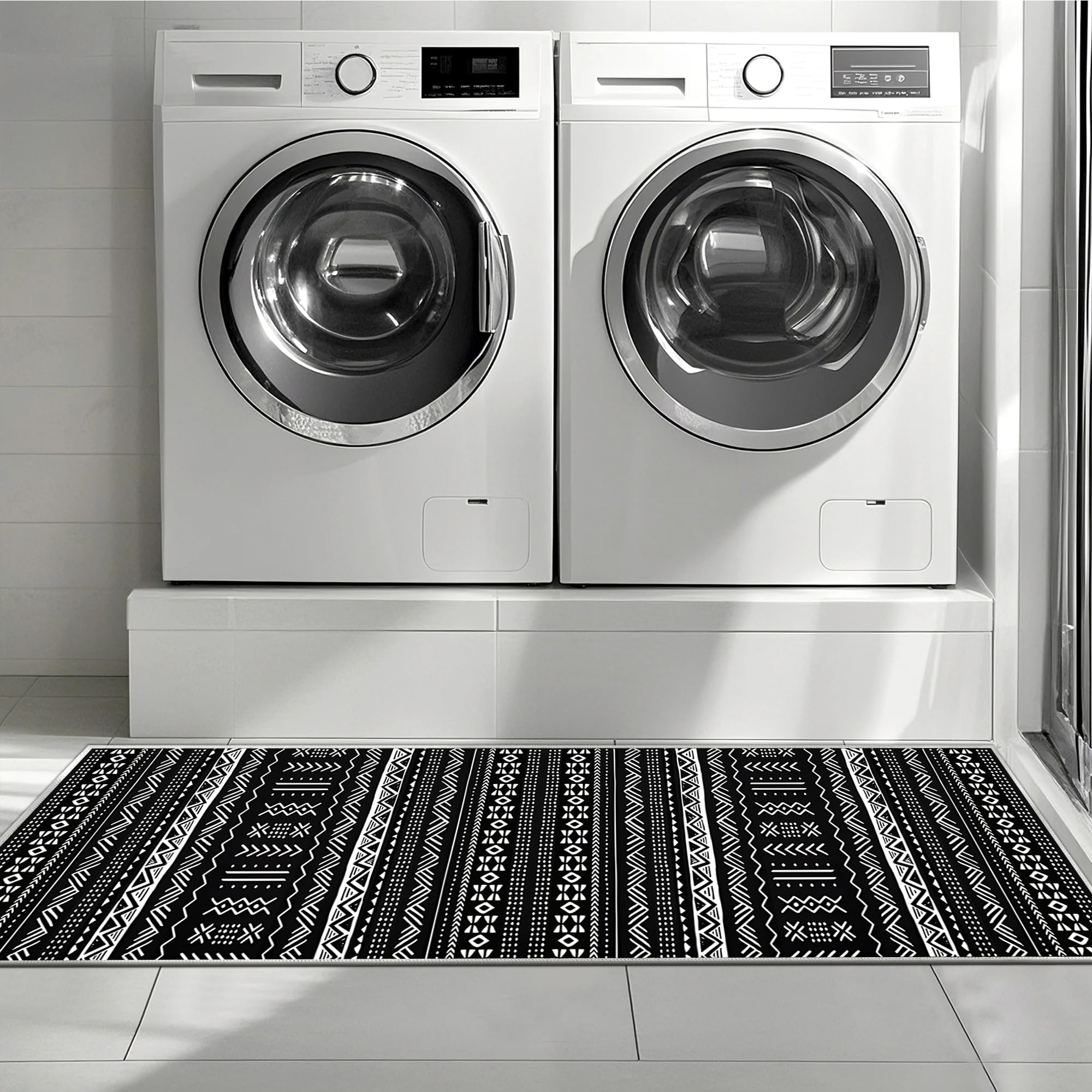 Kitchen Rugs Sets Of 3 Kitchen Mats 3 Piece Set Kitchen Runner Rugs Non Skid Washable Boho Kitchen Rug Set Carpets For Laundry Room