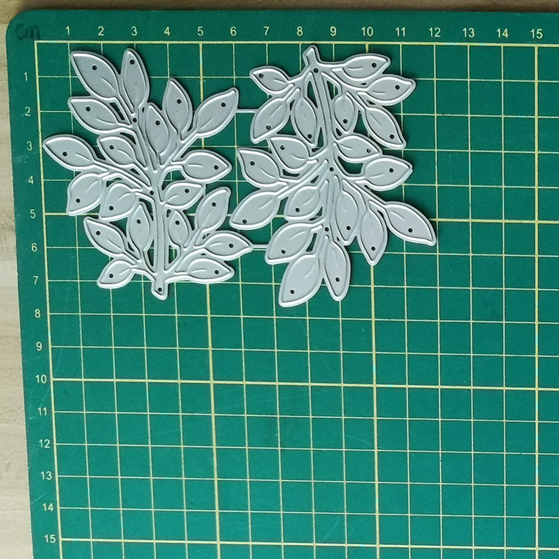 Two Flowers And Plants Metal Carbon Steel Knife Mold