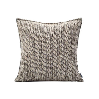 Sofa Pillows Simple Brown Khaki Cushion Case Luxury Linen Cotton Blend Decorative Pillow Cover For Sofa Chair Bedding Home Pillow Core Is Made Of Down-feather-like Fabric