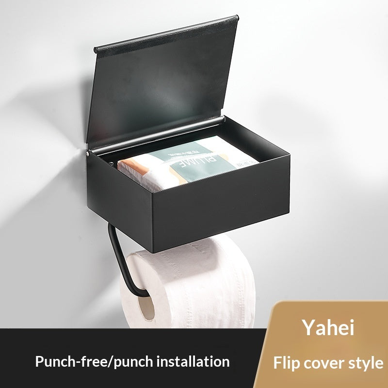 Black Bathroom Tissue Box Bathroom Wipes Shelf