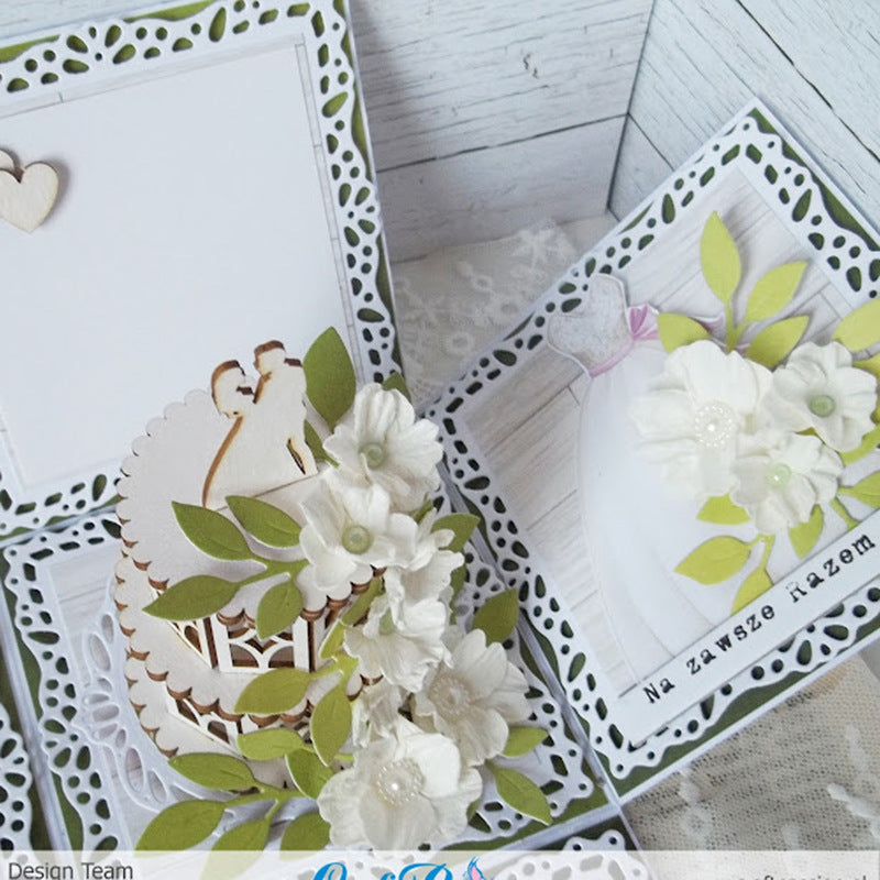 Two Flowers And Plants Metal Carbon Steel Knife Mold