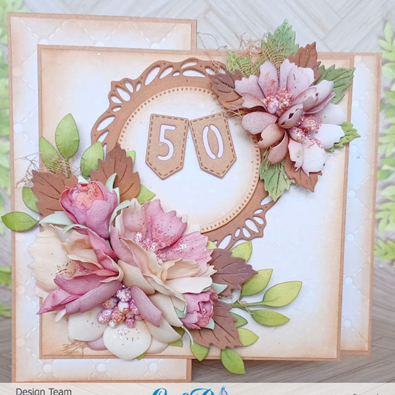 Two Flowers And Plants Metal Carbon Steel Knife Mold